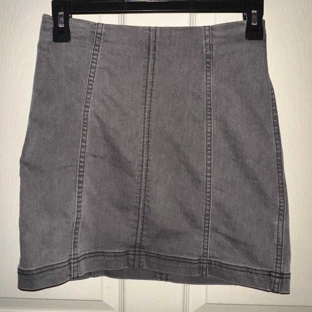 Free People Women’s Gray Mini skirt 2 fall